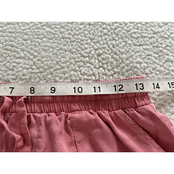 Calvin Klein Jeans Women’s Lightweight Drawstring Waist Shorts Coral Size XS - Picture 6 of 9
